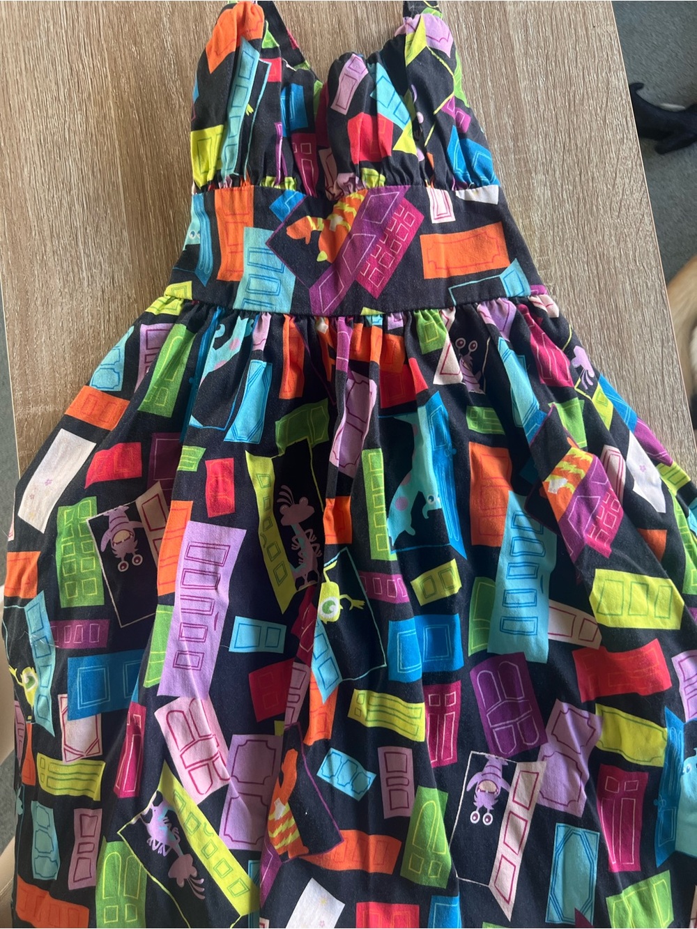 Disney Parks Dress Shop Monsters Inc Doors Dress Girls XS - Rare